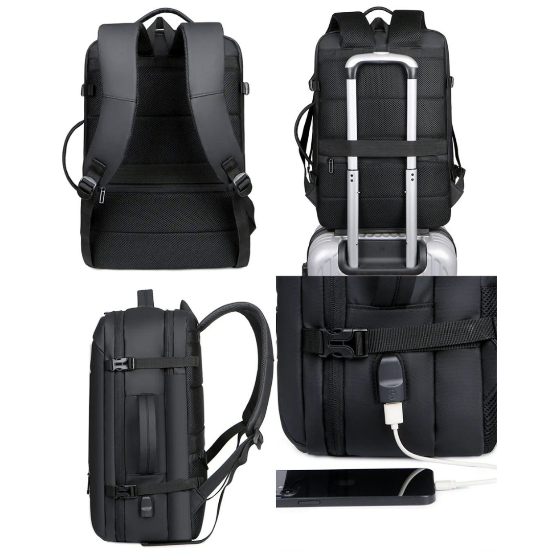 Mochila Maleta Convertible con Puerto USB