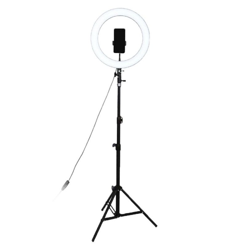Aro de Luz LED 26 cm con Trípode Extensible de 2 m