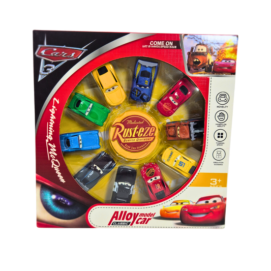 Set de 12 Autos Cars – Modelos Metálicos Alloy