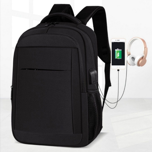 Mochila Ejecutiva Antirrobo 15.6” con Puerto USB – Impermeable y Multi-Bolsillos