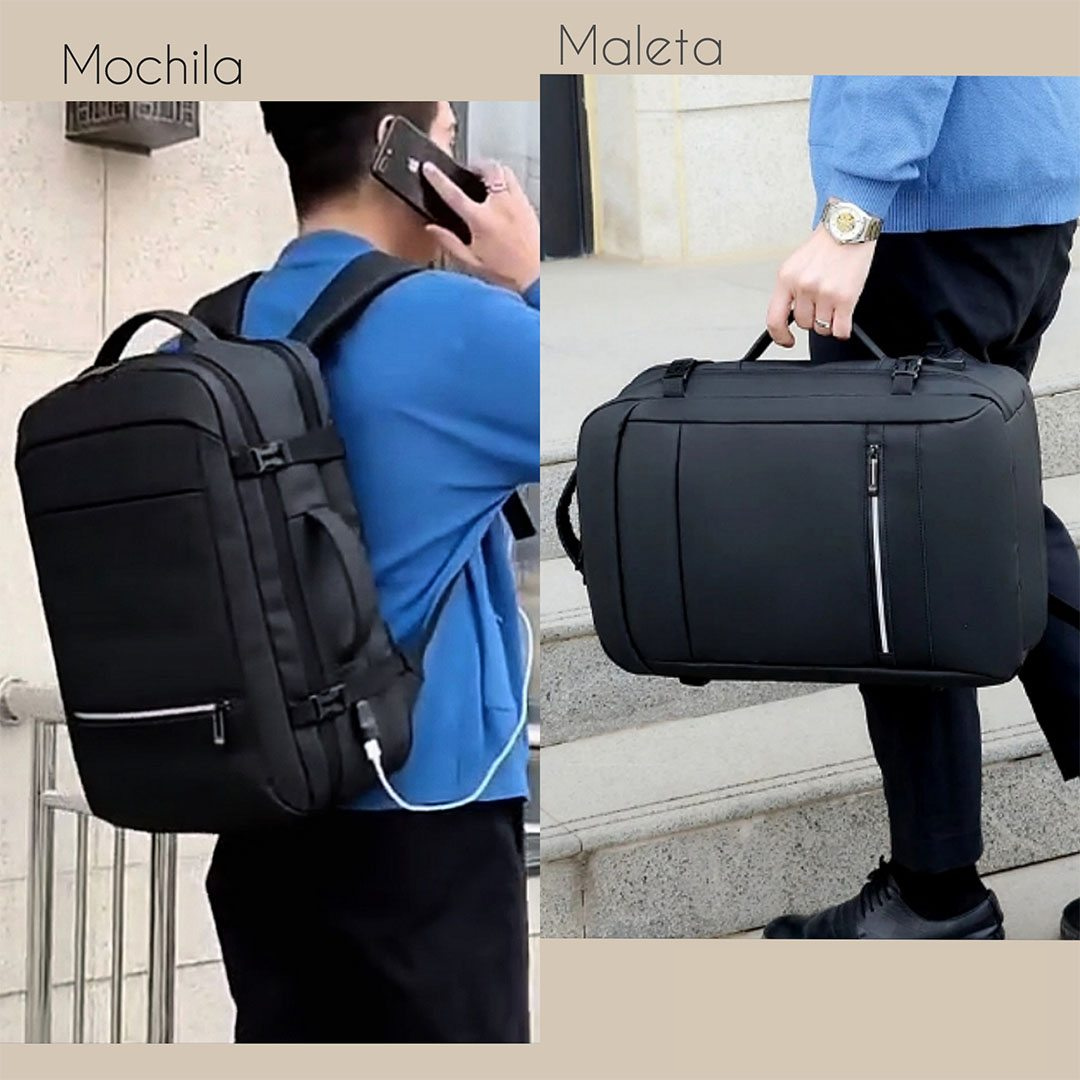 Mochila Maleta Convertible con Puerto USB