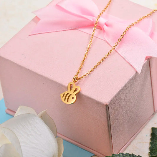 Collar Abejita en Acero Inoxidable