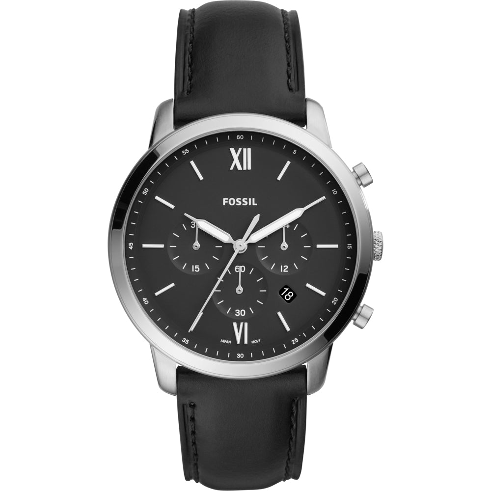 Fossil FS5452 – Neutra Chronograph Black Leather